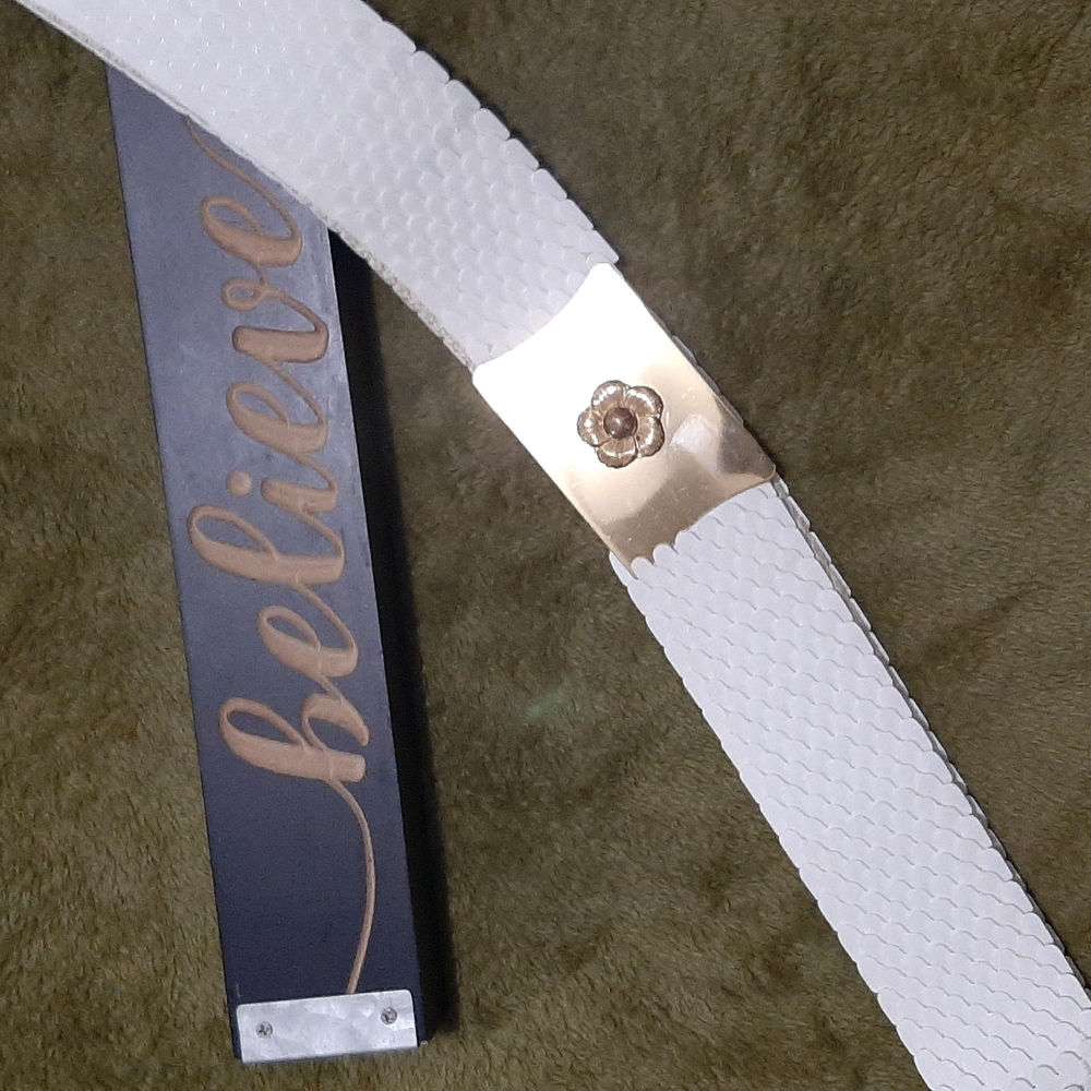 White Belt with gold buckle